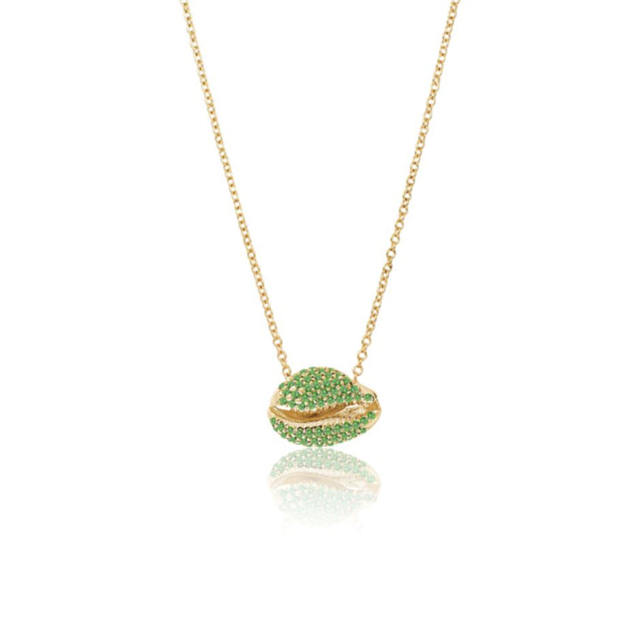 LE CAURI ENDIAMANTÉ - Cauri Tsavorite Necklace ALMASIKA 