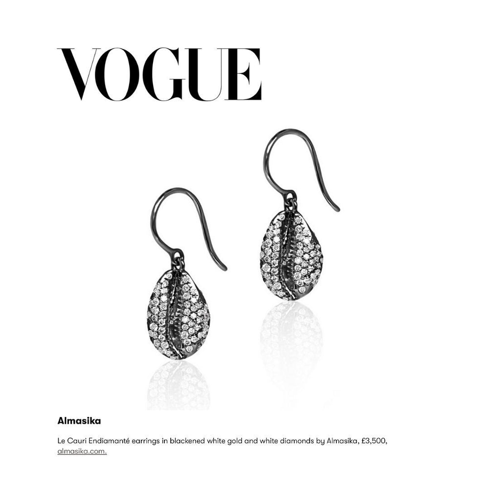 LE CAURI ENDIAMANTÉ Diamond drop earrings - Full Pave earrings ALMASIKA 