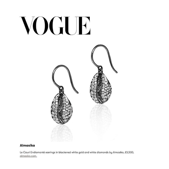 LE CAURI ENDIAMANTÉ Diamond drop earrings - Full Pave earrings ALMASIKA 