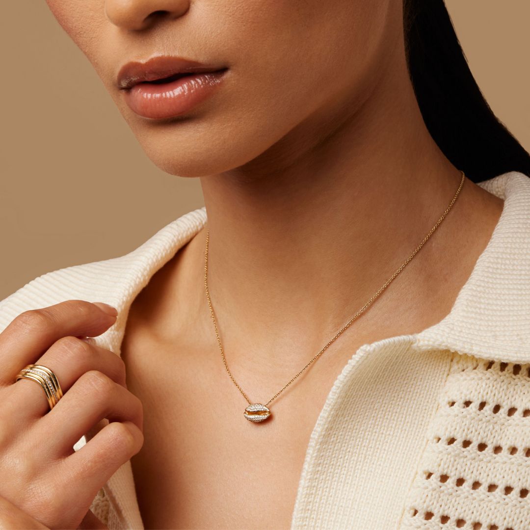 LE CAURI ENDIAMANTÉ Diamond necklace - Full Pave Black Necklace ALMASIKA 
