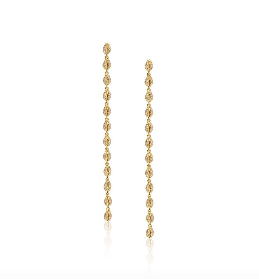 LE CAURI ENDIAMANTÉ - Le Cauri Endiamante Shoulder Dusters-Pave earrings ALMASIKA 