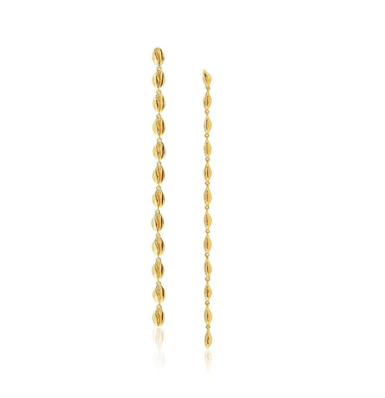 LE CAURI ENDIAMANTÉ - Le Cauri Shoulder Dusters - Gold earrings ALMASIKA 