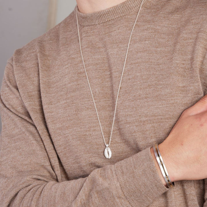 LE CAURI ENDIAMANTÉ Men's Grand Cauri Pave - Yellow Necklace Le Cauri Endiamanté 