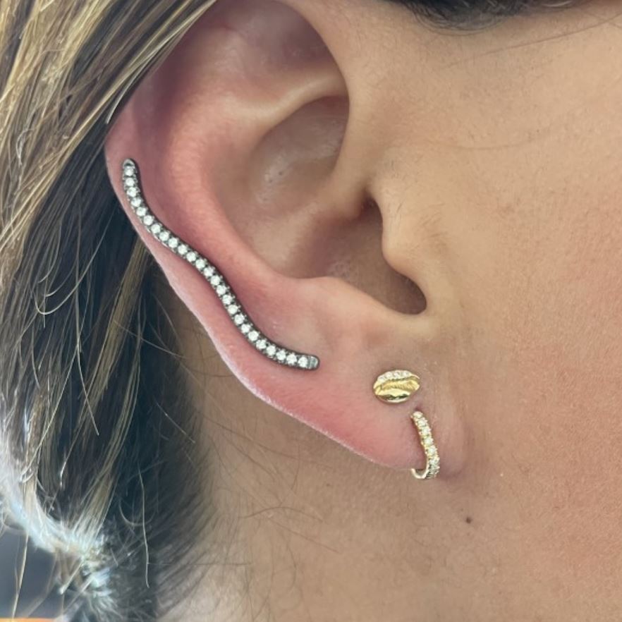 LE CAURI ENDIAMANTÉ Petite Stud Earrings earrings Le Cauri Endiamanté 