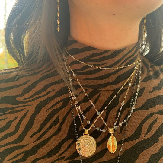 LE CAURI ENDIAMANTÉ XL Necklace -18k Yellow Gold Necklace ALMASIKA 