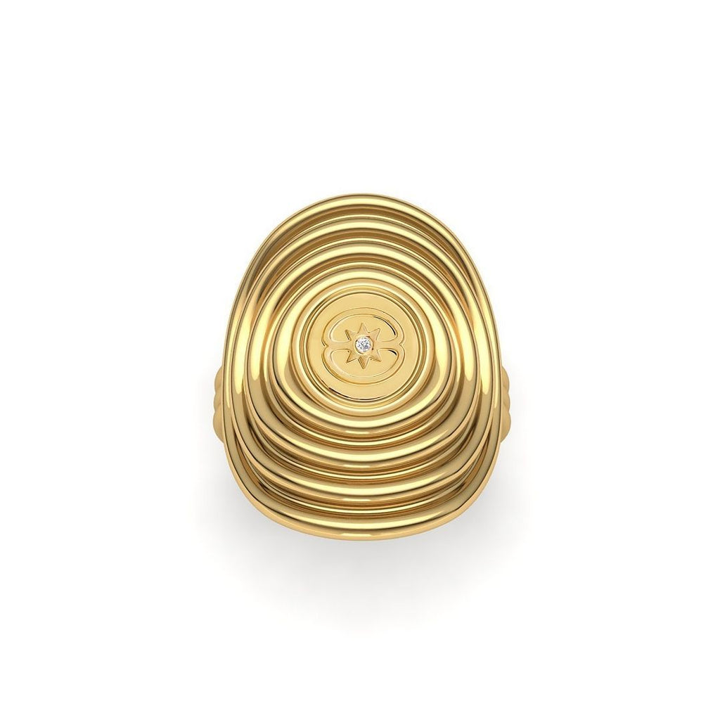 Stella Diamond Signet Ring