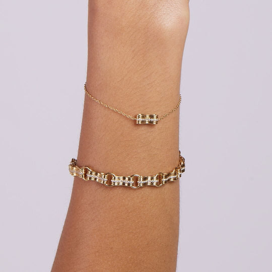 Sagesse Motif Chain Bracelet bracelet Sagesse 