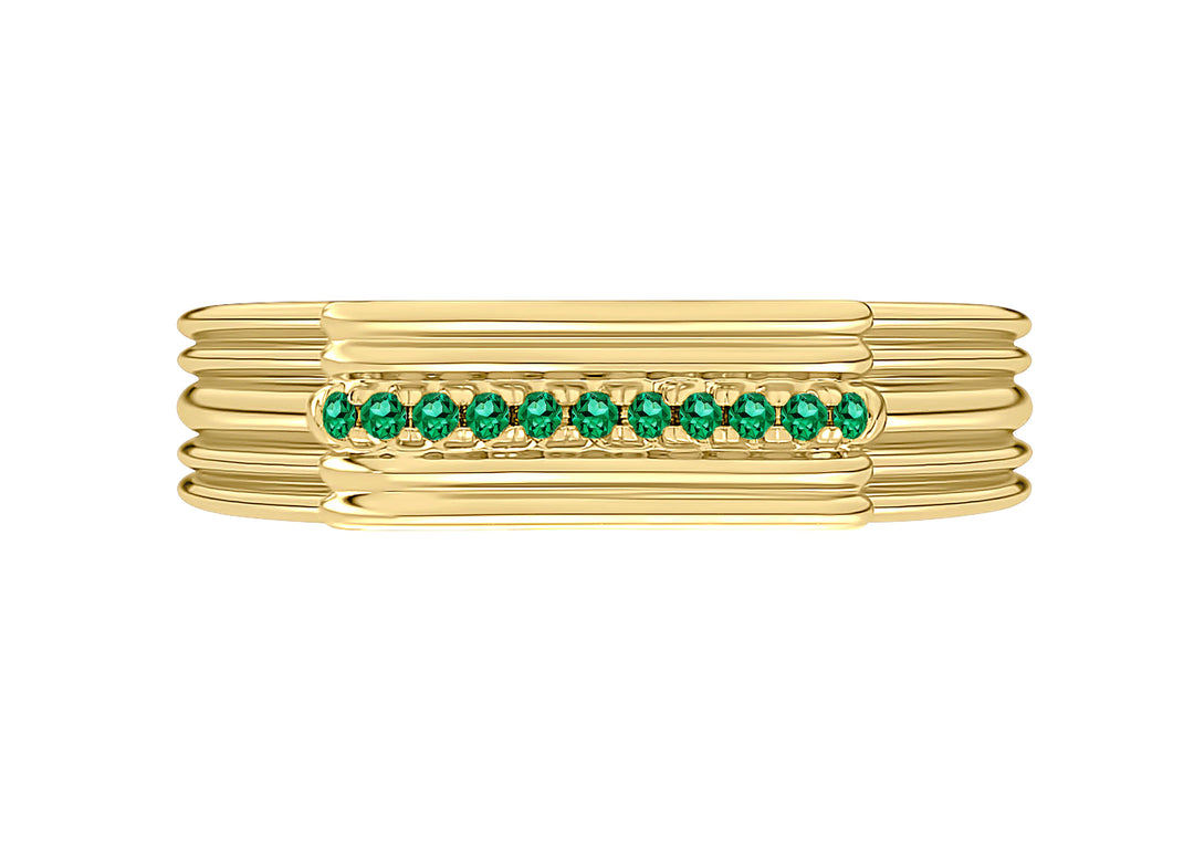 Sagesse Motif Ring - Emerald Ring Sagesse 