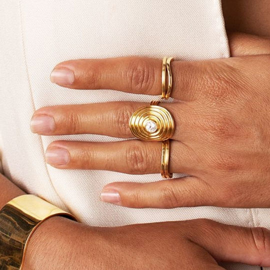 Sagesse - Universum Ring with Center Diamond Ring ALMASIKA 