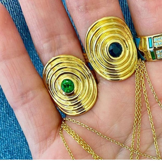 Sagesse - Universum Ring with Colored Stone Center Ring ALMASIKA 