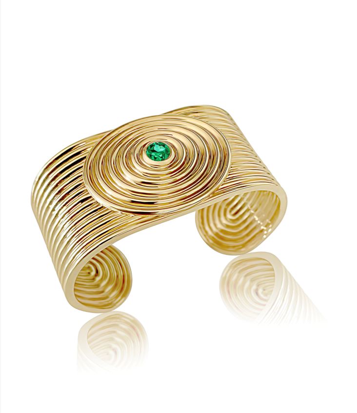 Sagesse - Univesrum Tsavorite Cuff bracelet ALMASIKA 