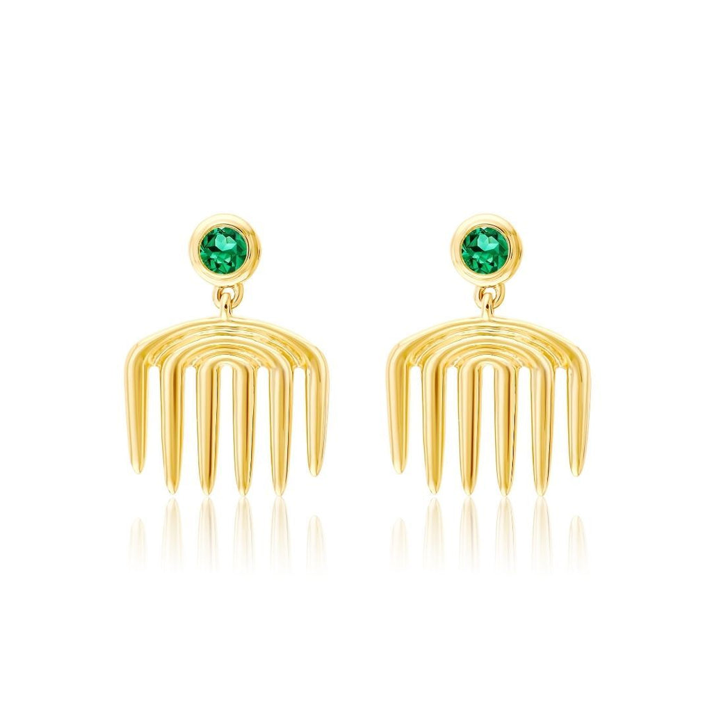 Vici Charm Emerald Earrings