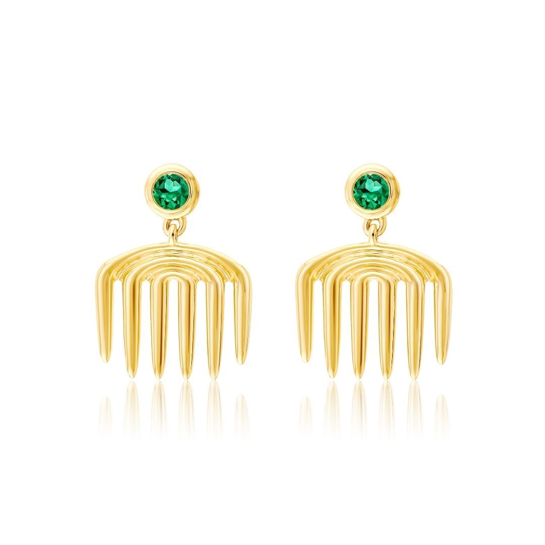 Sagesse - Vici Charm Emerald Earrings earrings ALMASIKA 