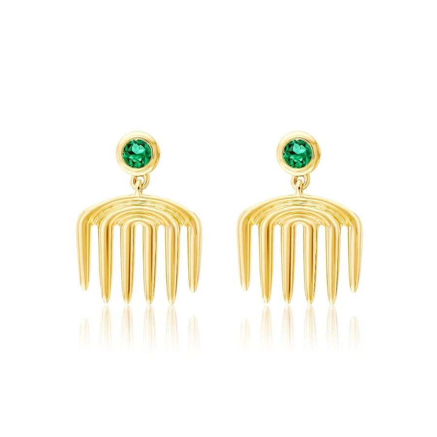 Sagesse - Vici Charm Emerald Earrings earrings ALMASIKA 