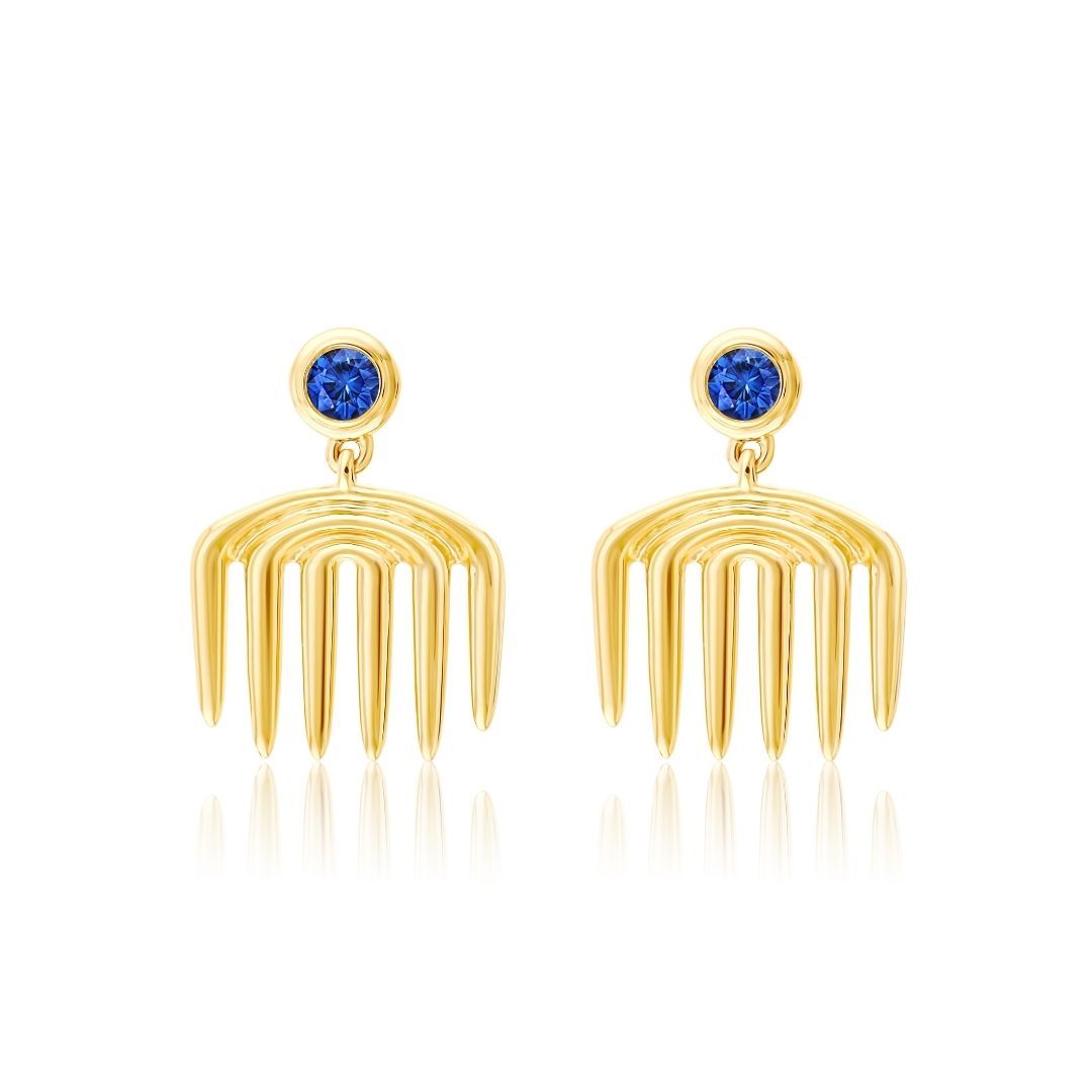 Sagesse - Vici Charm Sapphire Earrings earrings ALMASIKA 