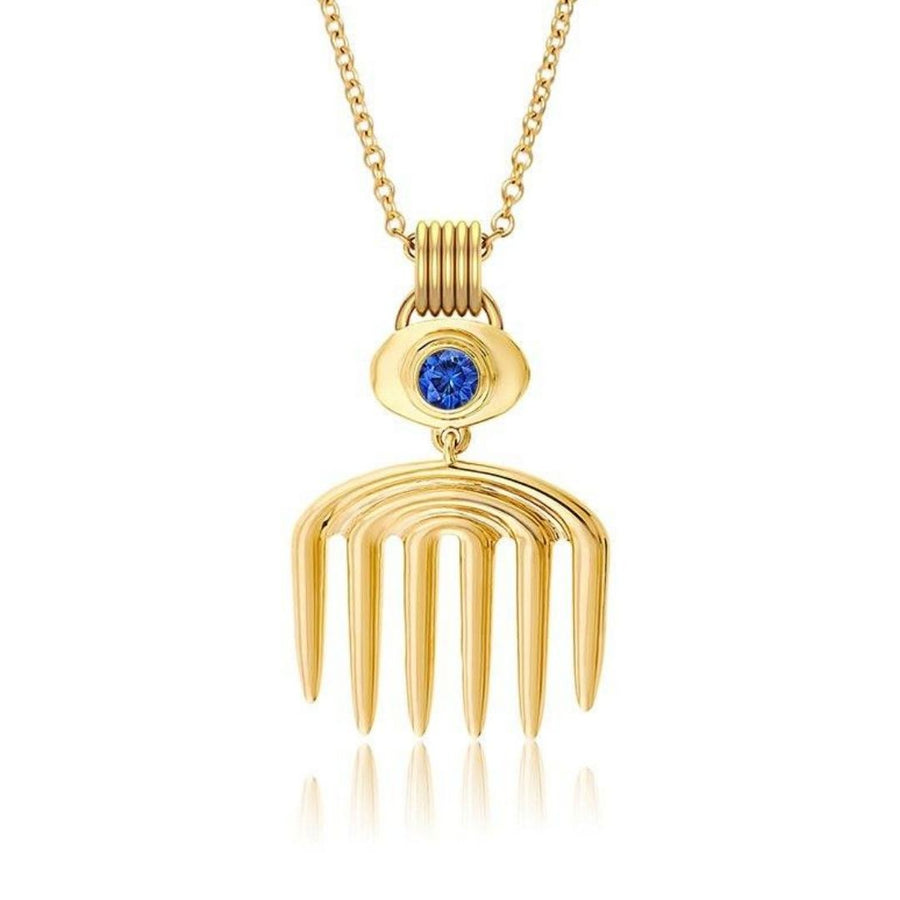 Sagesse - Vici Charm Sapphire Necklace Necklace ALMASIKA 