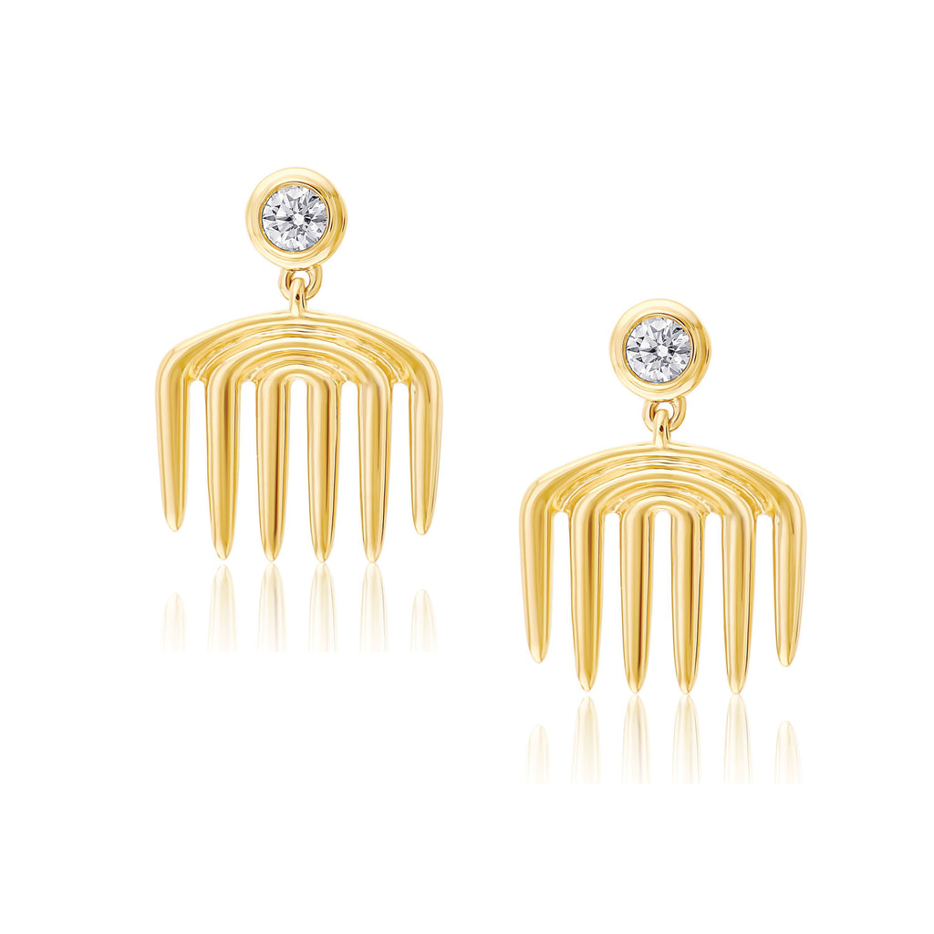 Vici Diamond Charm Earrings