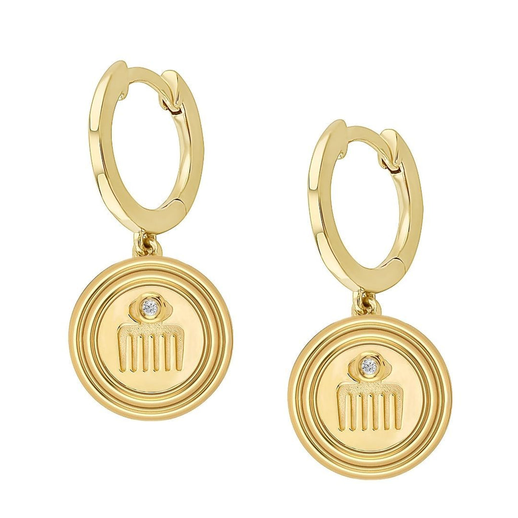 Vici Diamond Huggie Earrings