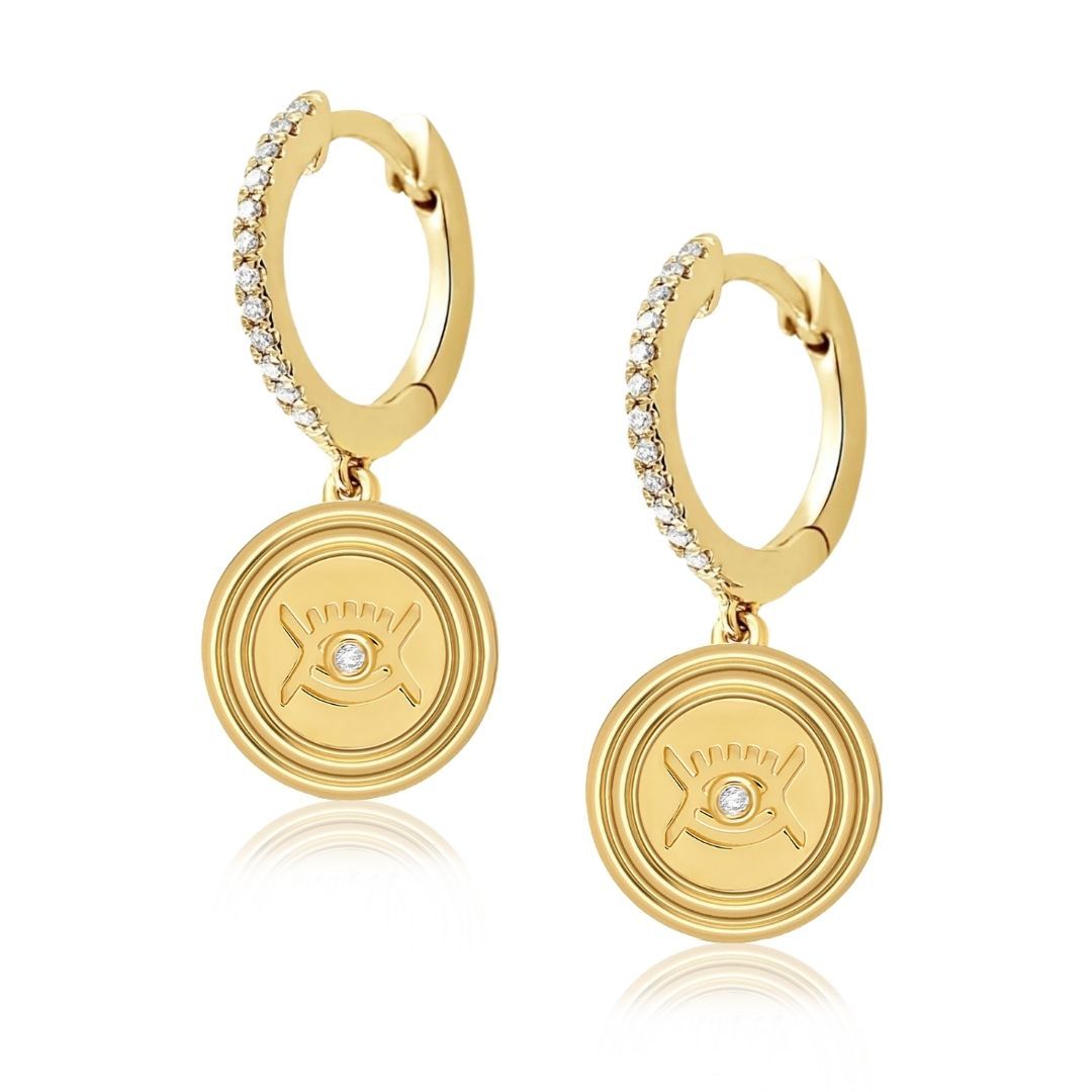 Sagesse - Vidi Pave Huggies earrings ALMASIKA 