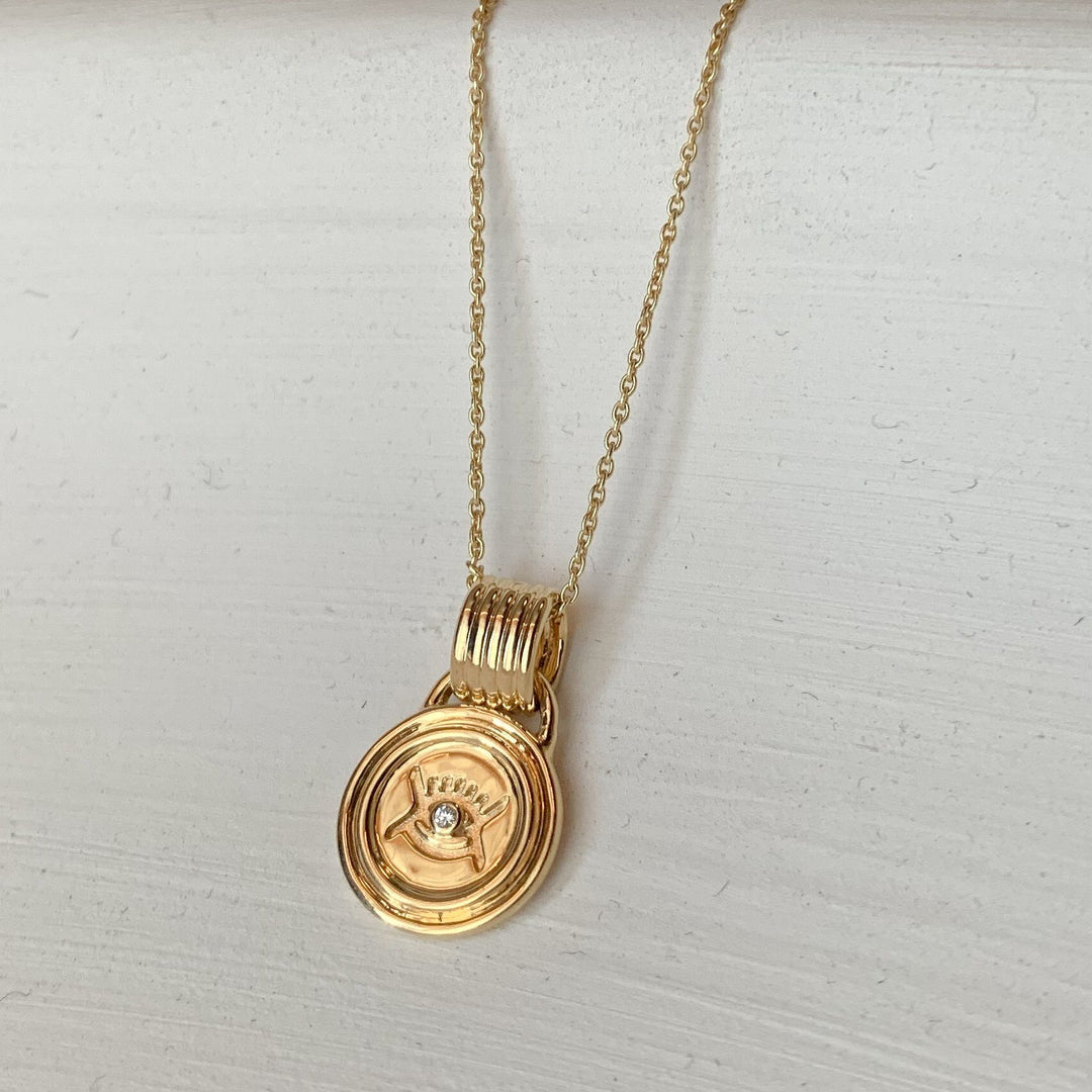 Sagesse - Vidi Petite Medallion 11mm Necklace ALMASIKA 