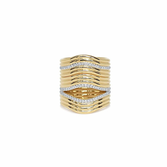 Stacked Berceau Ring Ring ALMASIKA 
