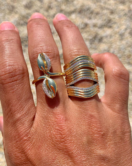 Stacked Berceau Ring Ring ALMASIKA 