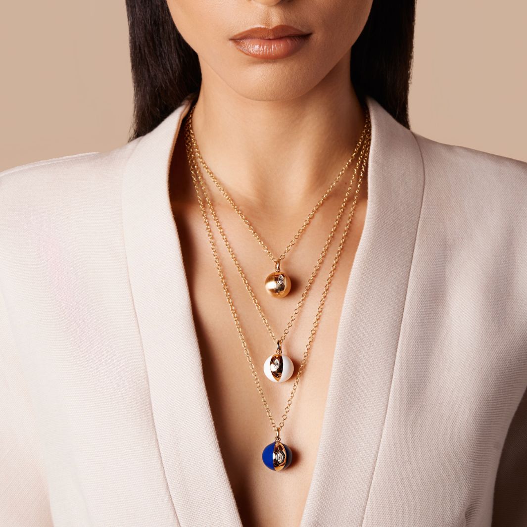 Terra Nova Gold and Diamond Necklace Necklace ALMASIKA 