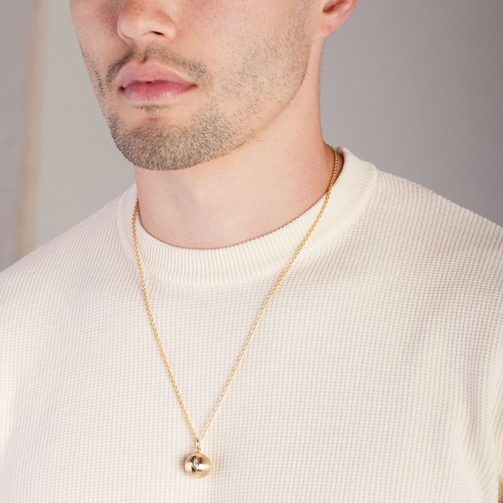 Terra Nova Men's Gold and Diamond Necklace Terra Nova 