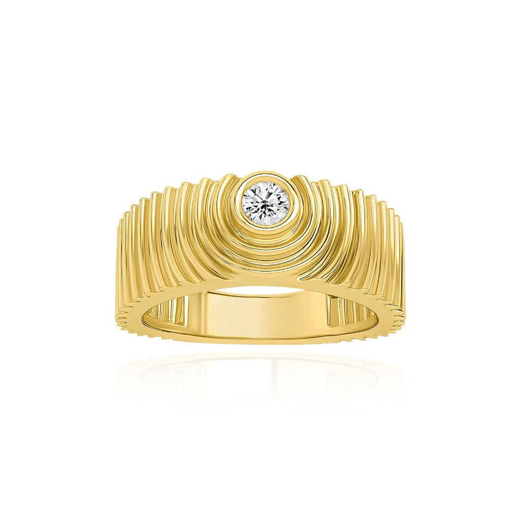 Universum Diamond Thick Band Ring