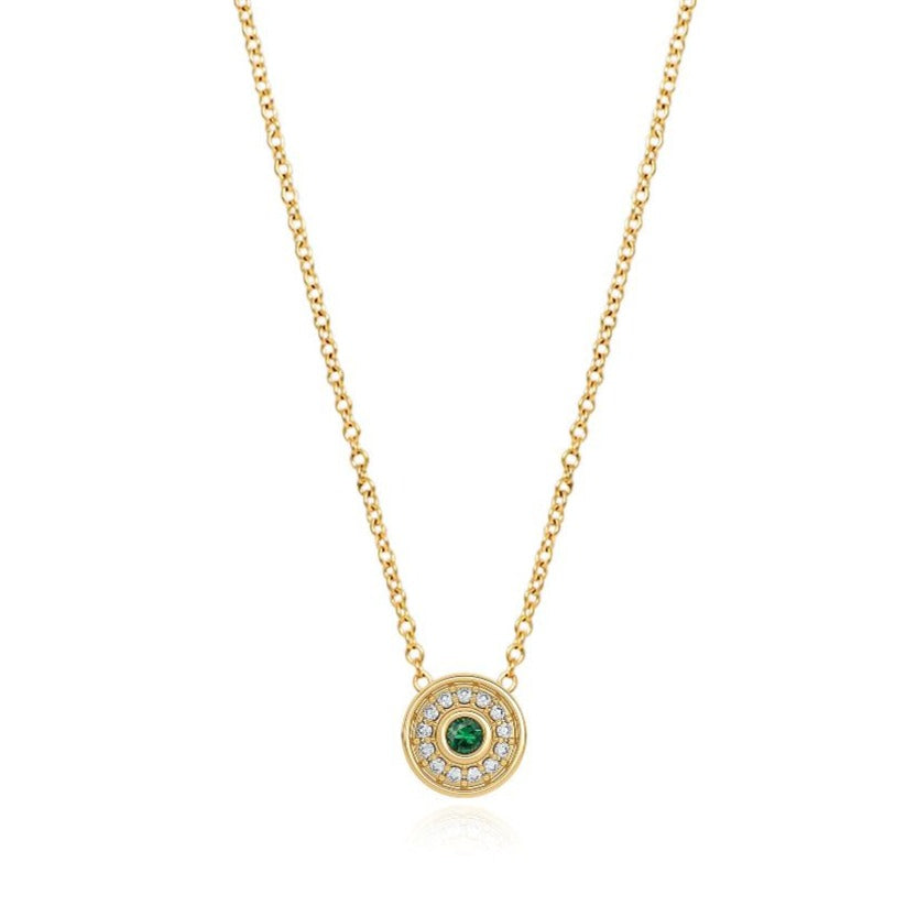 Universum Petite Pave Gemstone Necklace 7mm Necklace Sagesse 