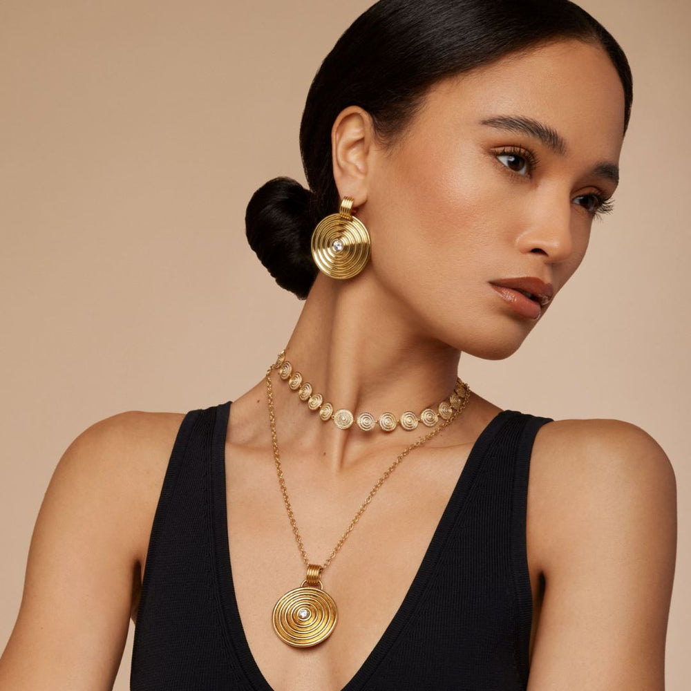 Universum XL Hoops with Center Diamond earrings Universum 