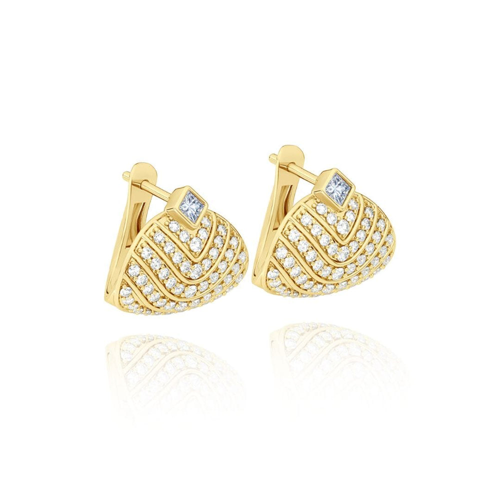 Veni Diamant Pave Huggies earrings Veni Diamant 