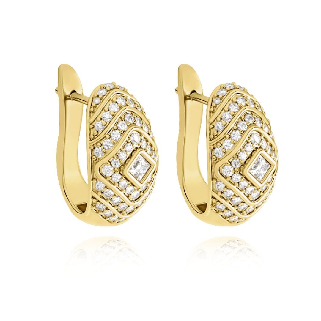 Veni Diamant Pave Huggies earrings Veni Diamant 