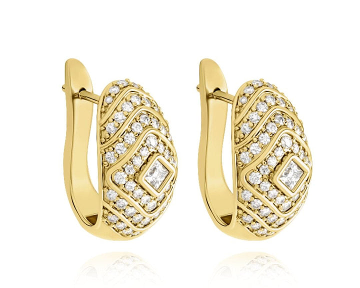 Veni Diamant Pave Huggies earrings Veni Diamant 