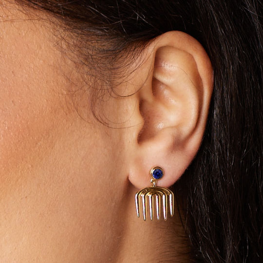 Vici Charm Sapphire Earrings earrings ALMASIKA 